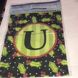 NIP Holiday “U” Garden Flag